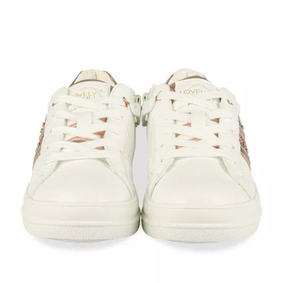 Baskets BLANC LOVELY SKULL