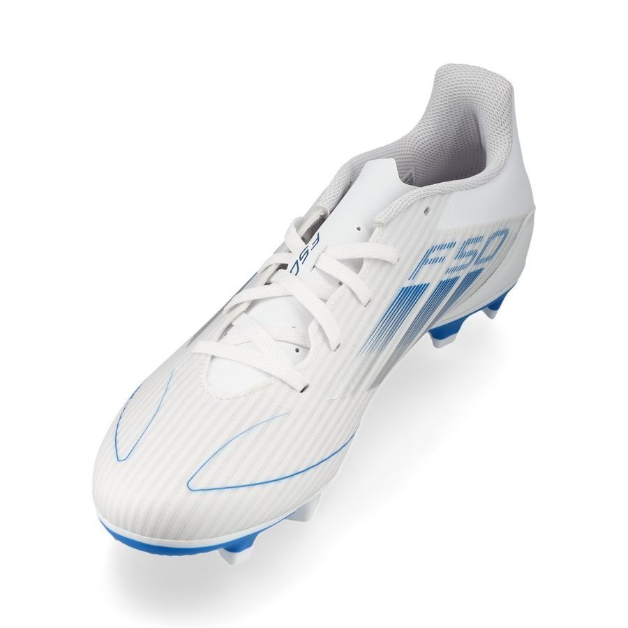 adidas F50 Club FxG Polar Victory - Blanc/Argenté/Bleu