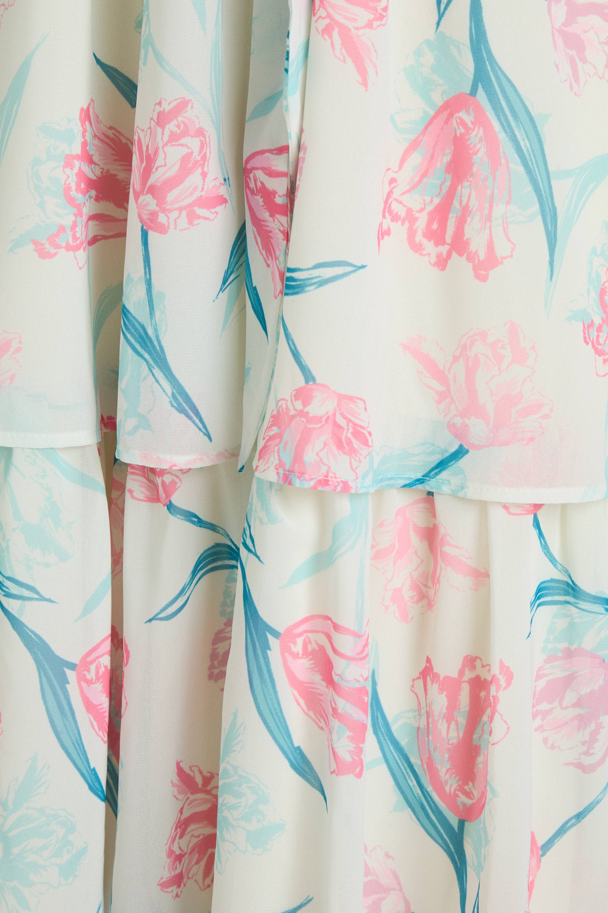 Wallis Robe Maxi À Imprimé Fleuri Et Volants Petite