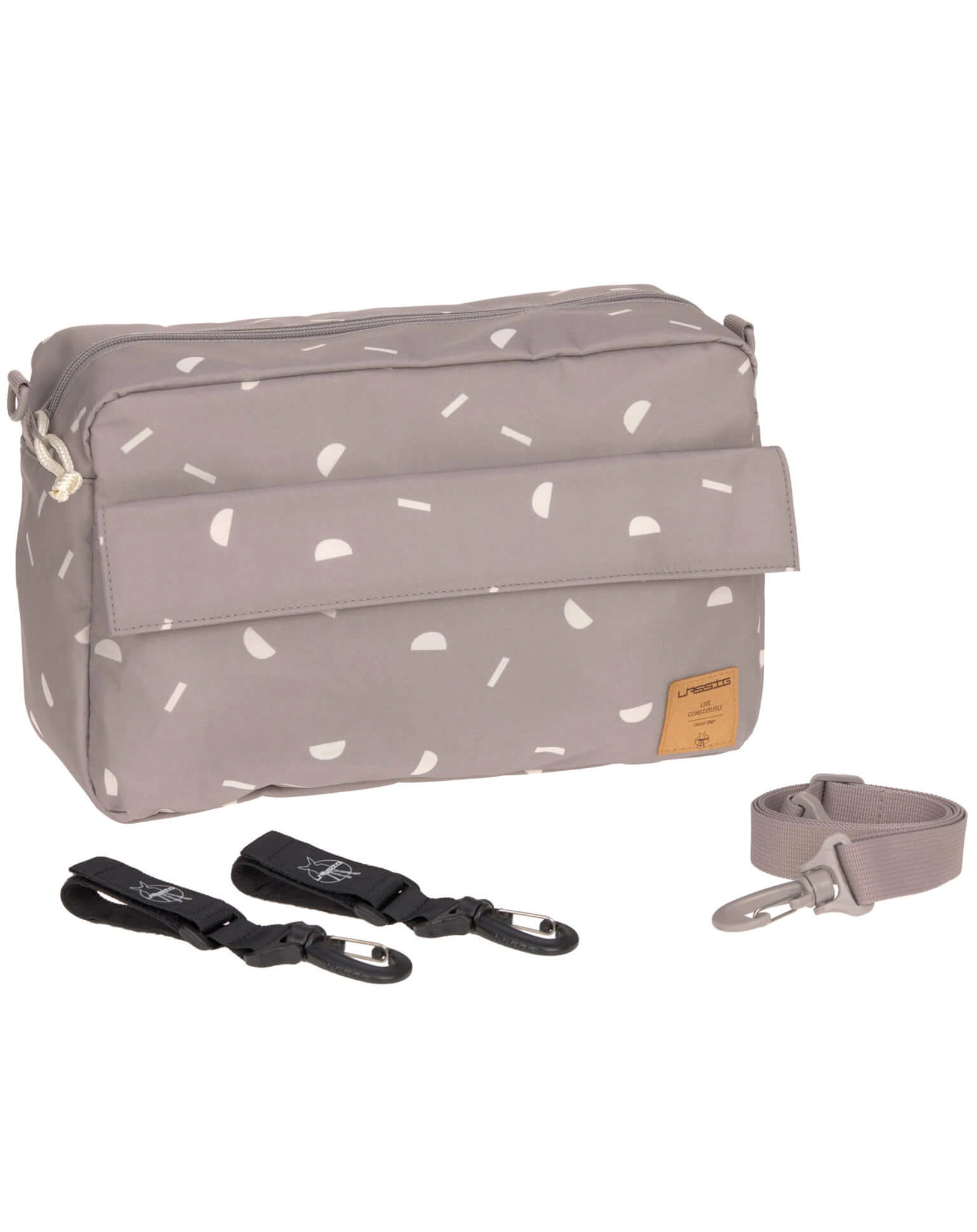 Kinderwagentasche BLOCKS (32x10x20) in taupe