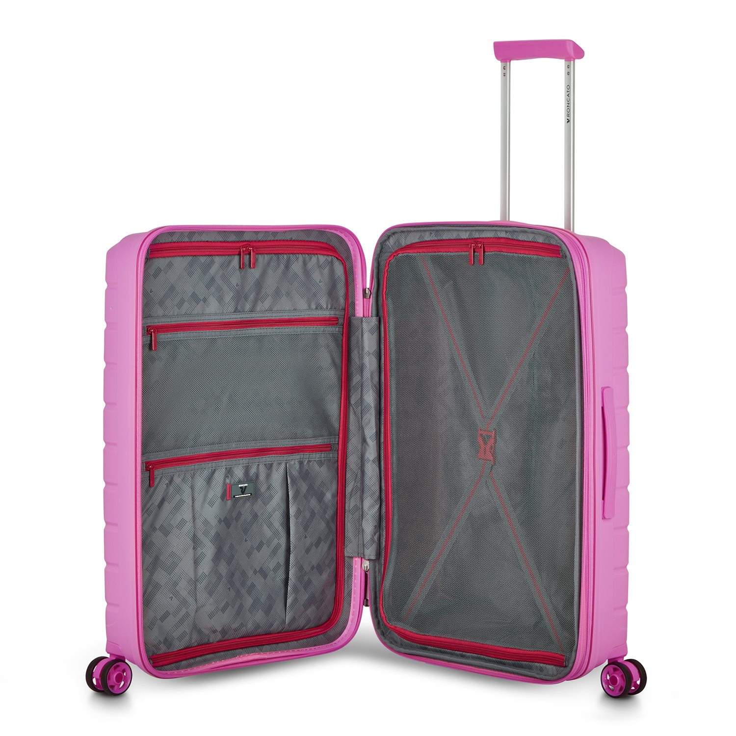 Roncato B-Flying Expandable Trolley 68 spot pink