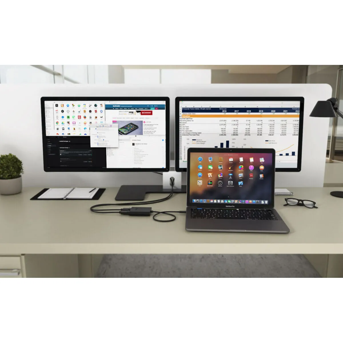 i-Tec C31DUAL4K60DP - Noir