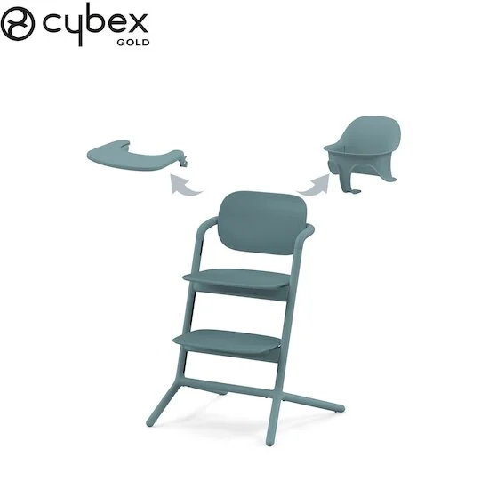 Chaise haute Lemo 3-in-1   Stone Blue        de               CYBEX