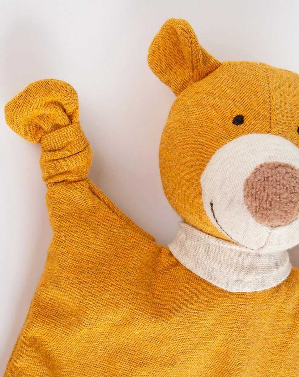 Mini-Schnuffeltuch BÄR in gelb