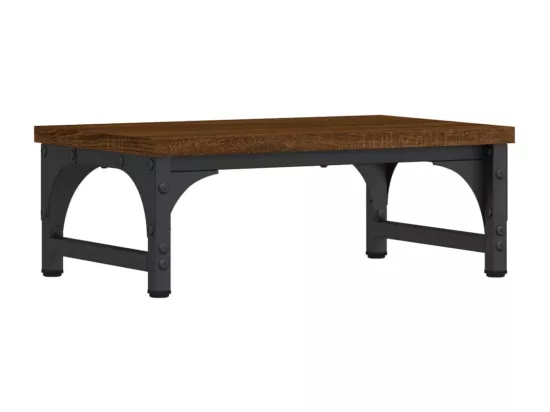 Support de moniteur chêne marron 37x23x14 cm bois d'ingénierie