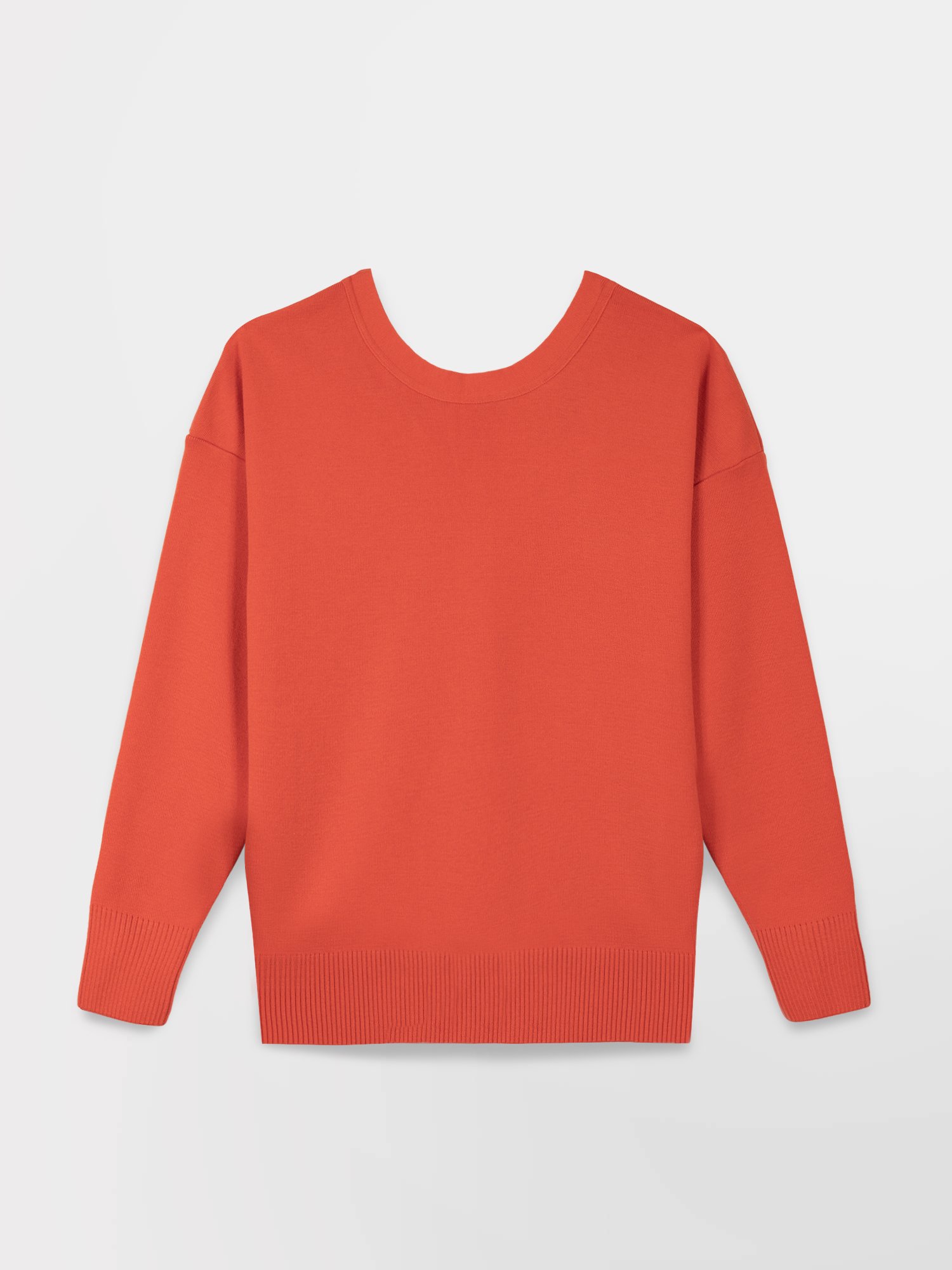 Pull Femme Fabriqué en France Laine Coton Orange