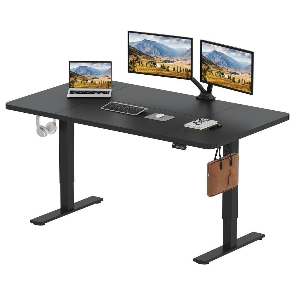 SANODESK QS1 160x75cm höhenverstellbarer Schreibtisch elektrisch, Memo