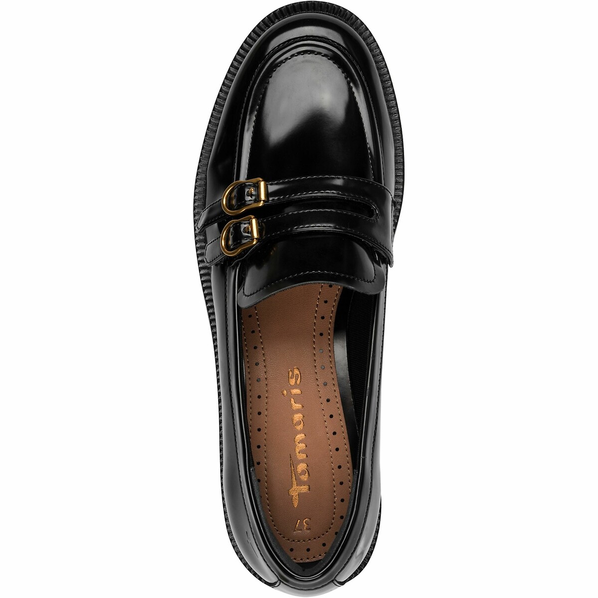 TAMARIS<br>Mocassins com fivela dupla
