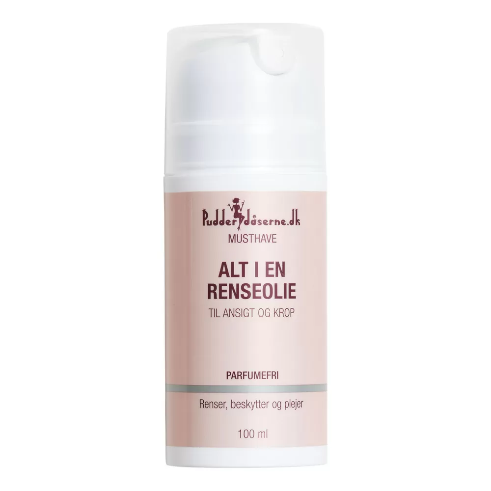 Pudderdåserne Alt i en Renseolie - 100 ml.