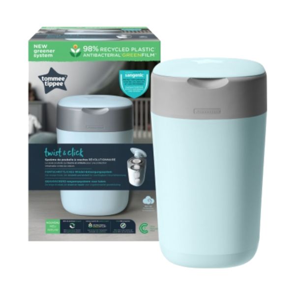 Tommee Tippee Sangenic Twist & Click Luieremmer - ECO - Blauw