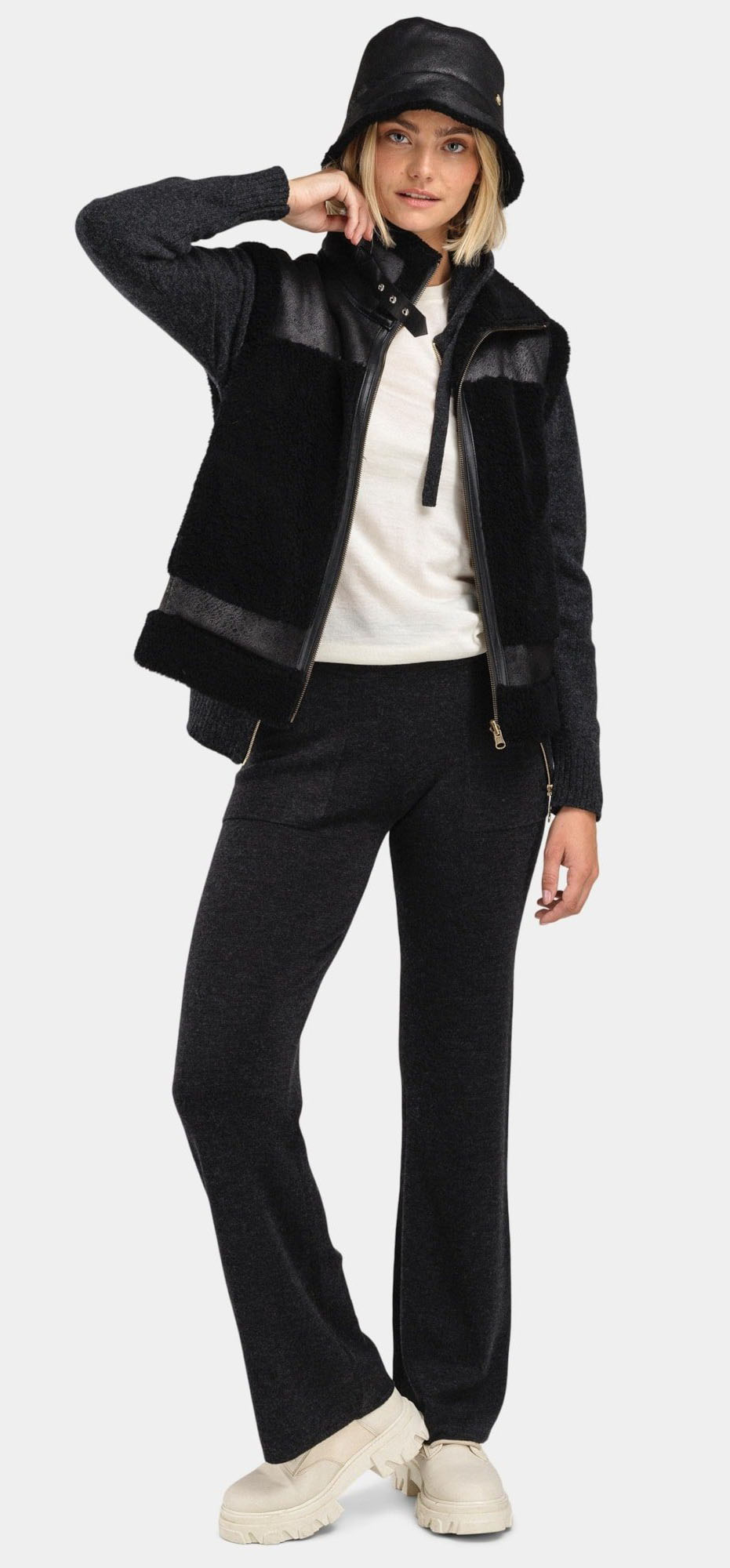 Himmeltinden Merino Ullbukse Dame Charcoal Grey