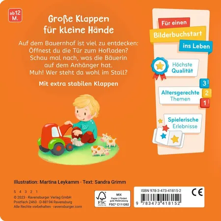 Ravensburger Was siehst du? Klapp auf, klapp zu! Mein Bauernhof