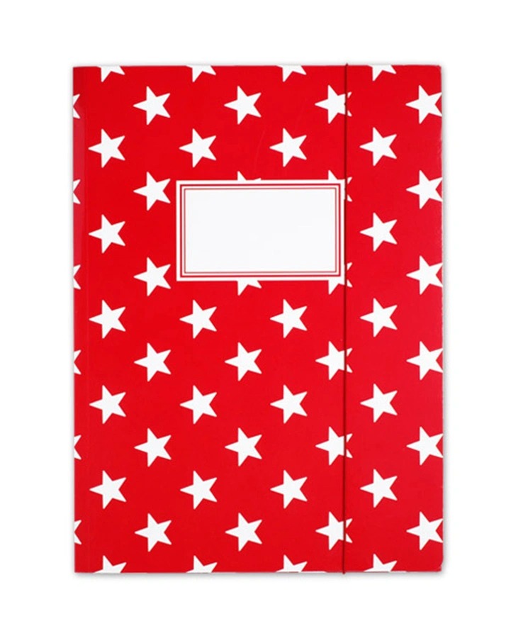 Sammelmappe STERNE A4 in rot
