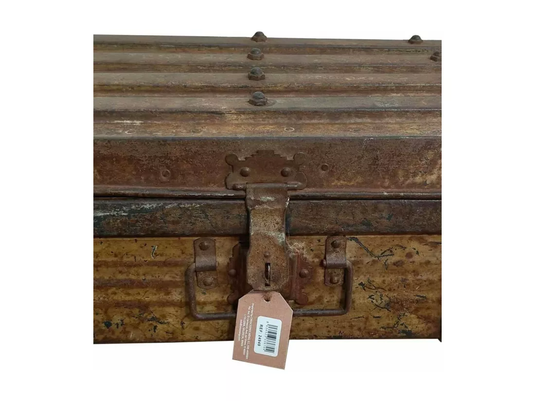 Valise en métal marron 52x31x19h