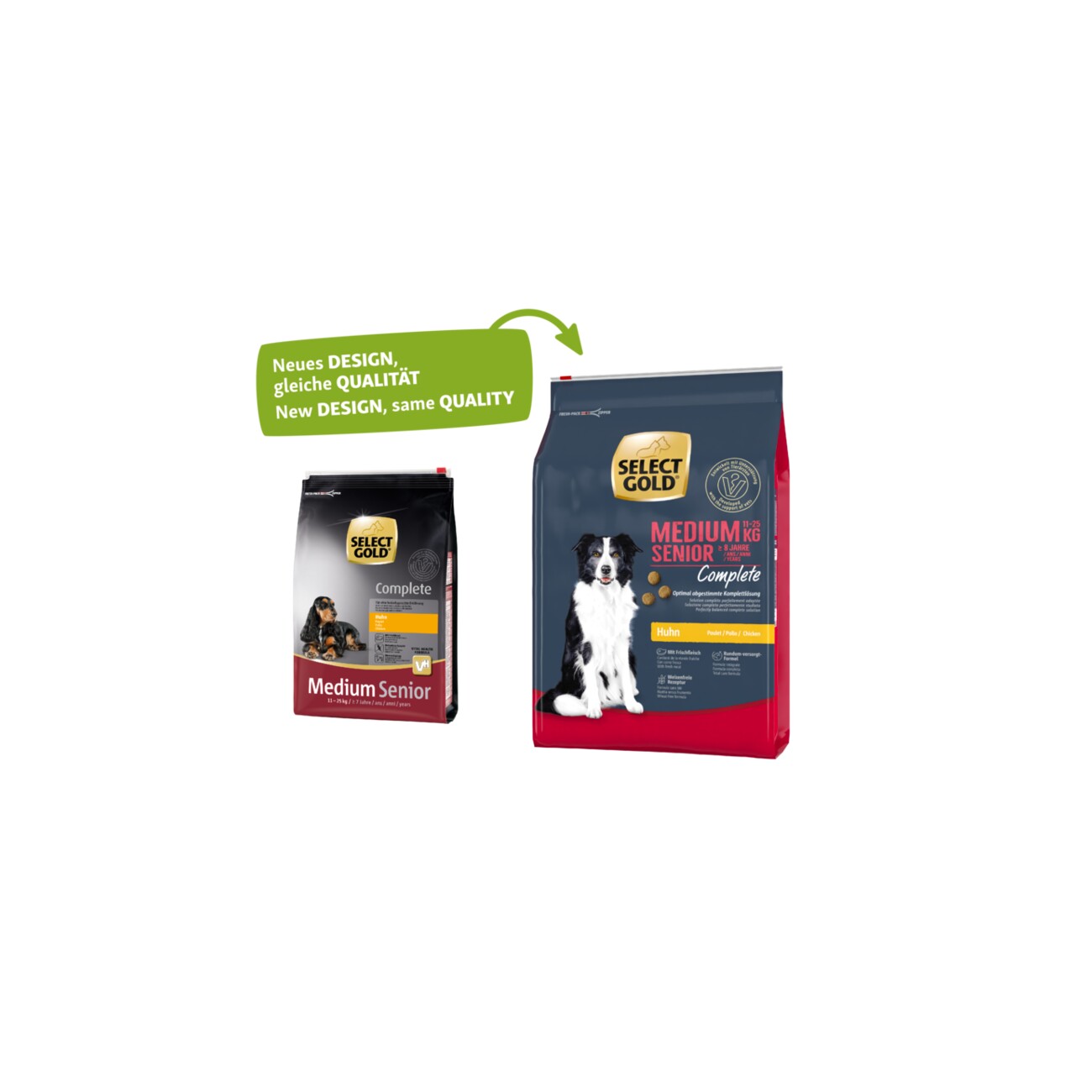 SELECT GOLD Complete Medium Senior Huhn 4 kg