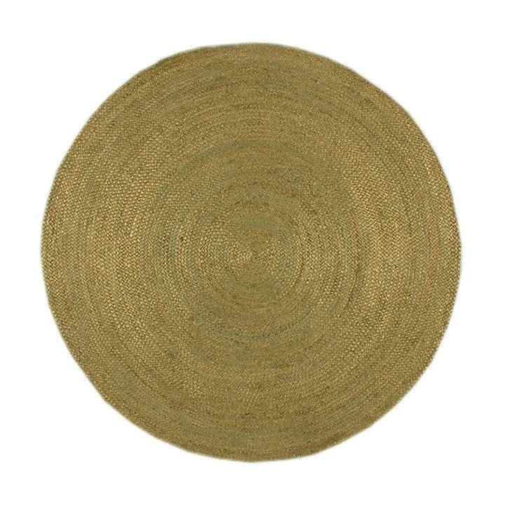 Jute vloerkleed - Fair Rond Groen
