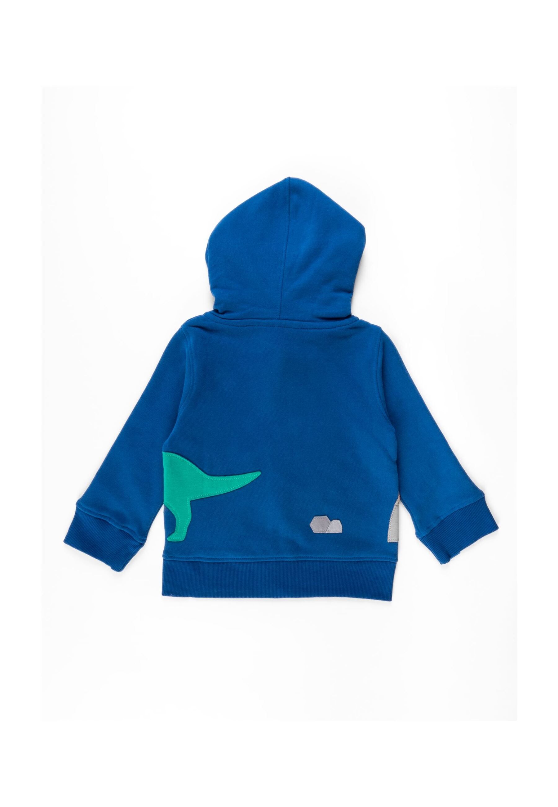 Toby Tiger Kapuzenpullover mit Dinosaurier Applikationen