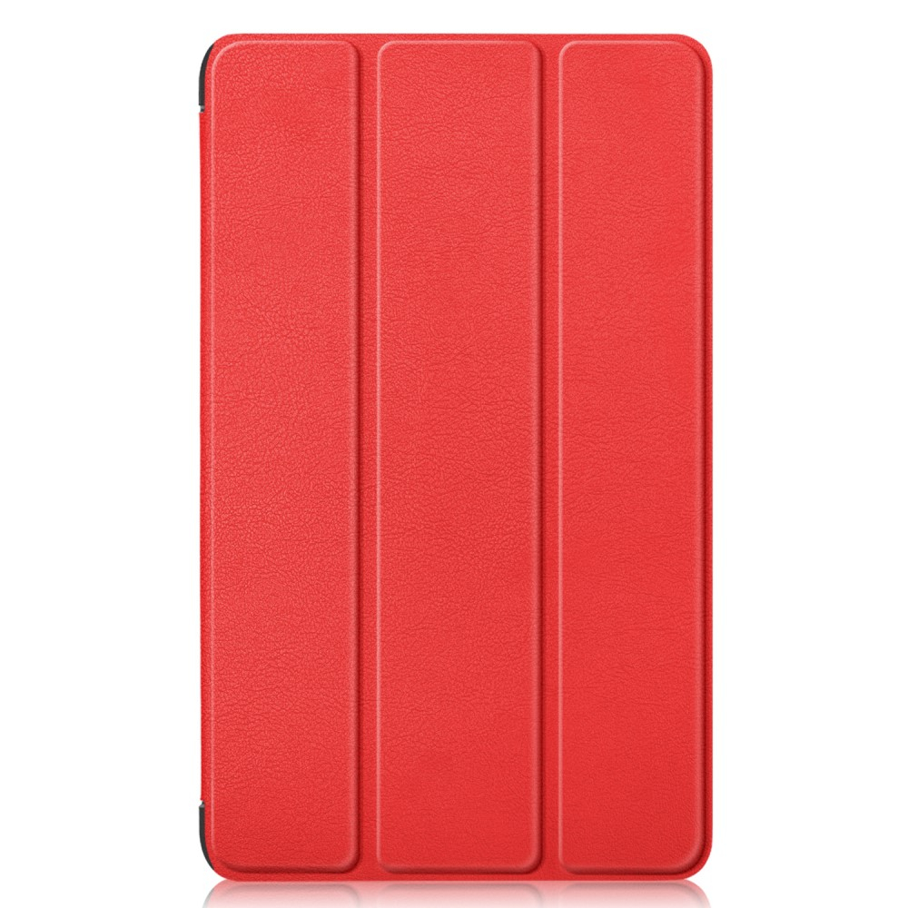 Samsung Galaxy Tab A9 Leder Tasche Smart Cover Hülle Litchi Look - Rot