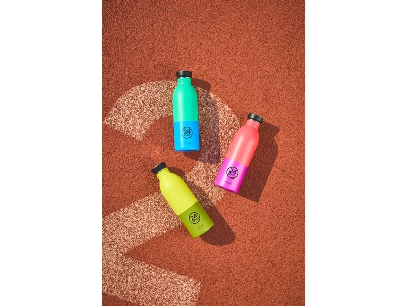 24Bottles Trinkflasche Urban 500 ml, Wave Trinkflasche aus rostfreiem Edelstahl