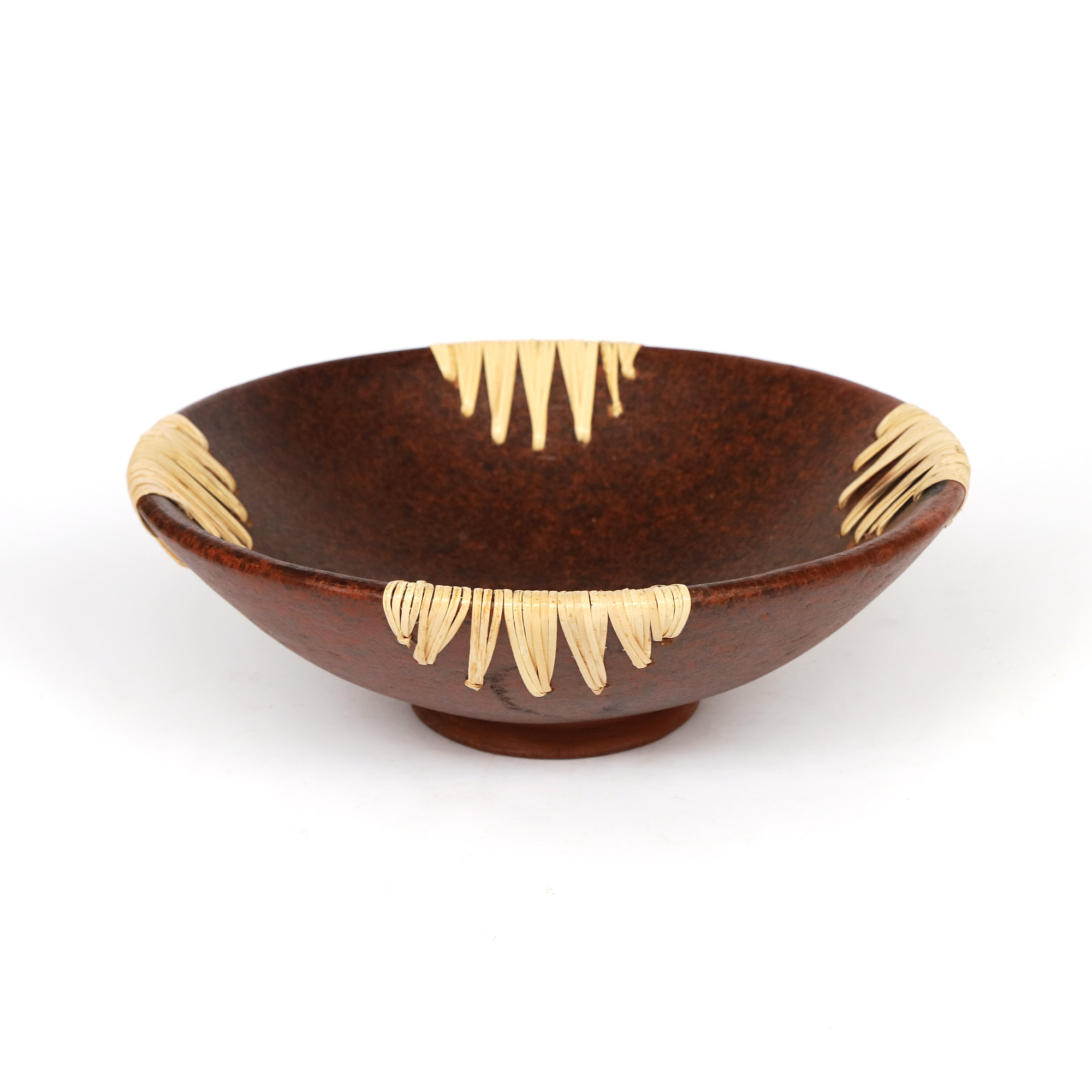 Lombok-Schale, braun, Ø 29 cm, H 10 cm von fischer's lagerhaus