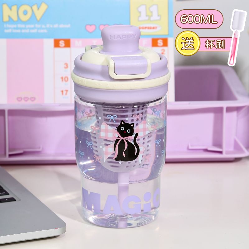Momoi - Thee-infuser drinkfles met dierenprint