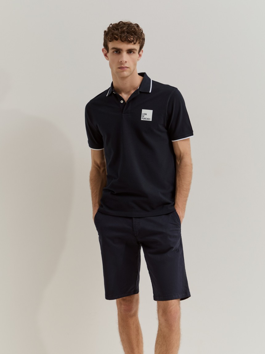 Polo de algodão regular fit