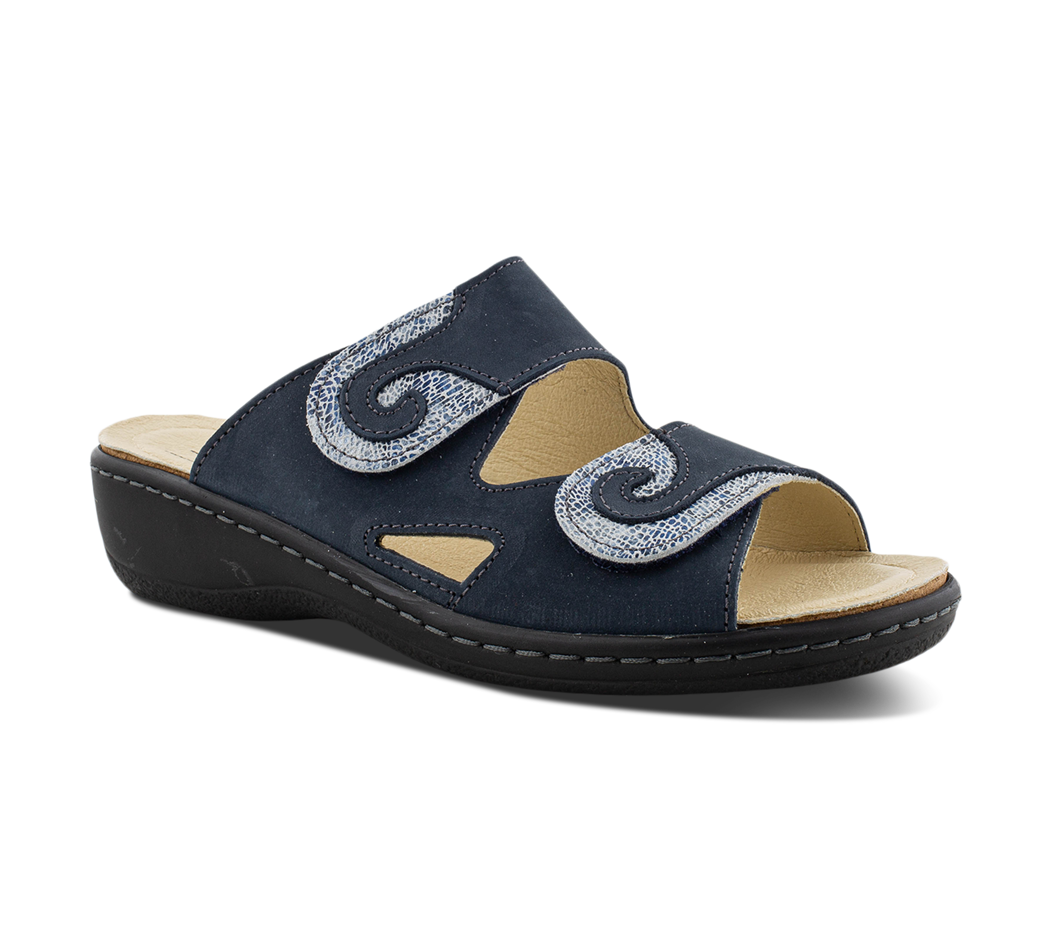 Belvida Offene Hausschuhe blau