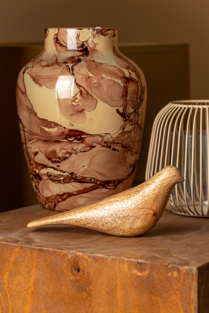 Statue Bird Long Tale PT4165WD Natural