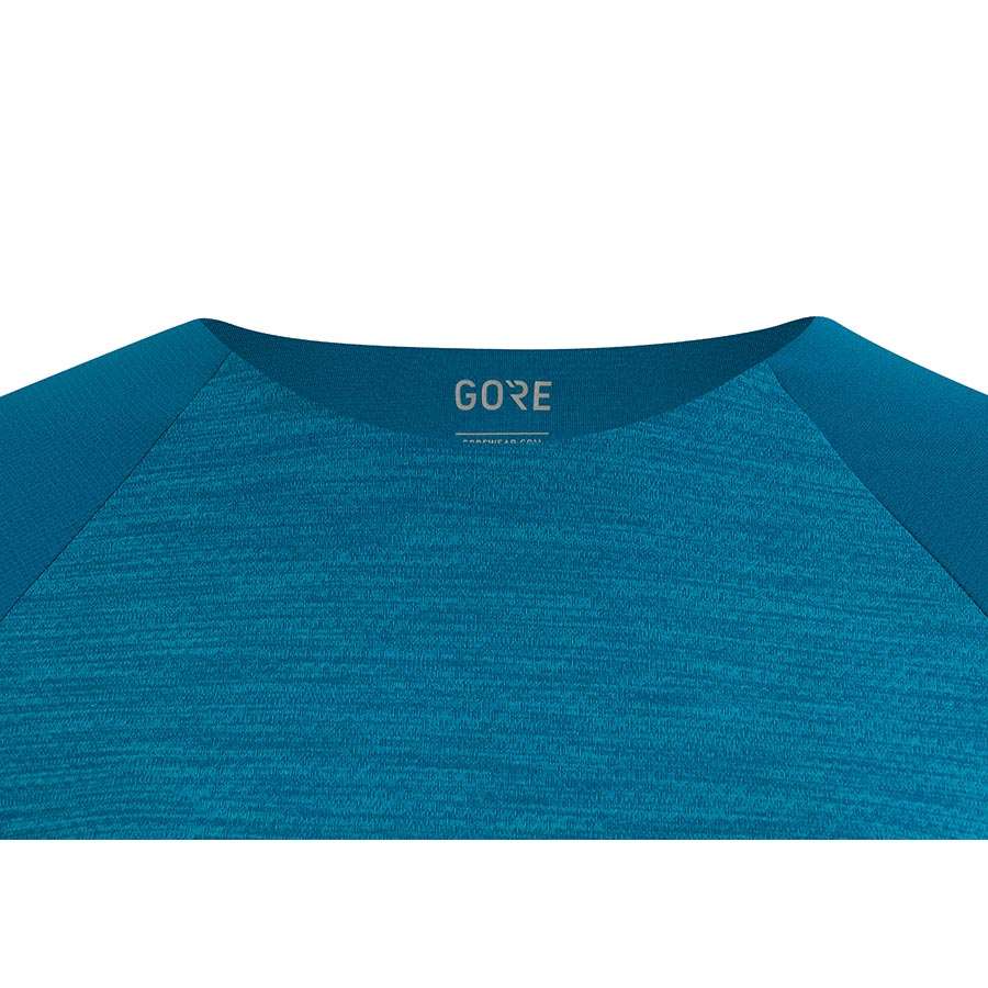 GORE Wear Vivid Hardloopshirt Korte Mouwen Blauw/Lichtblauw Dames