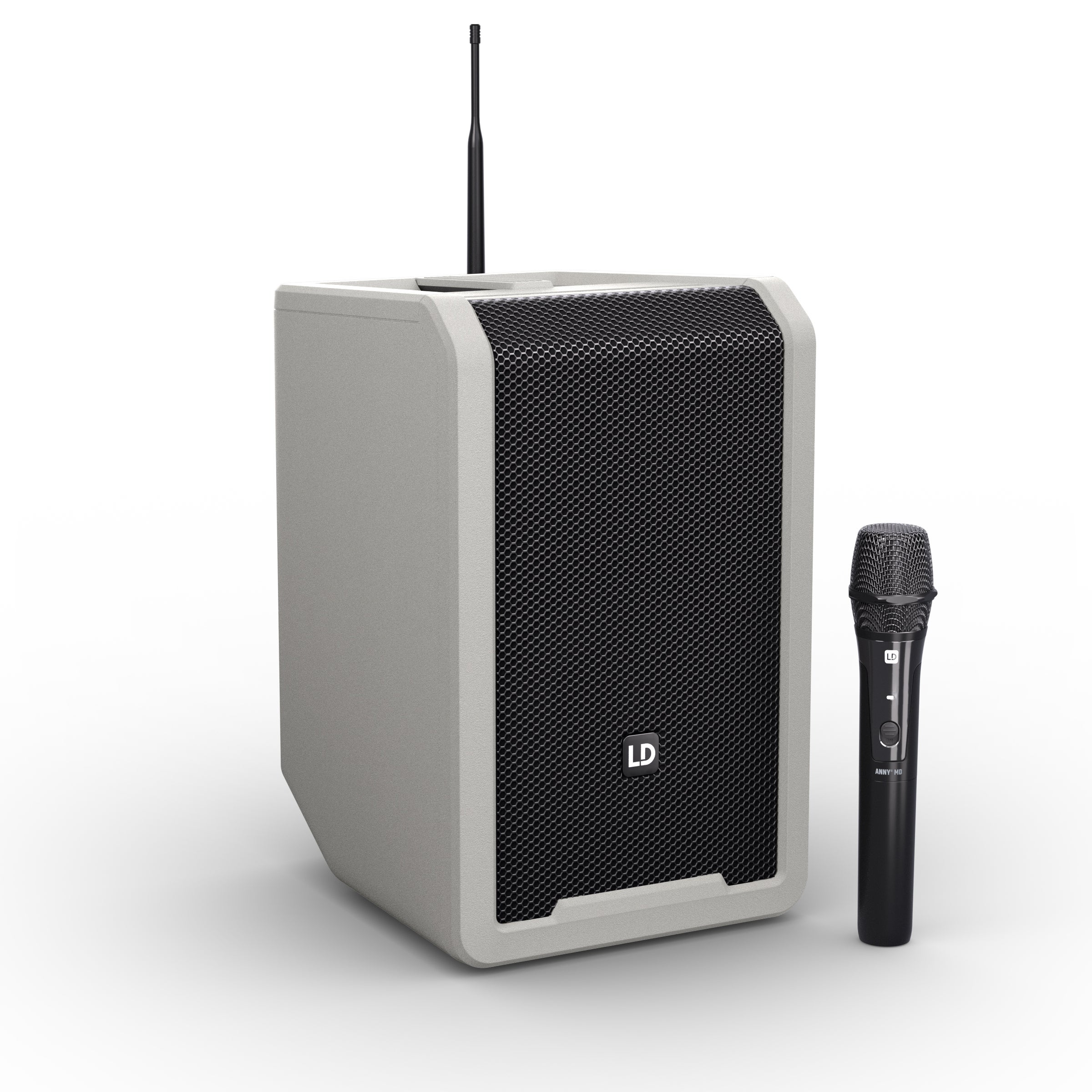 LD Systems ANNY 8 HHD B5 G Urban Grey met handheld 584-608 MHz