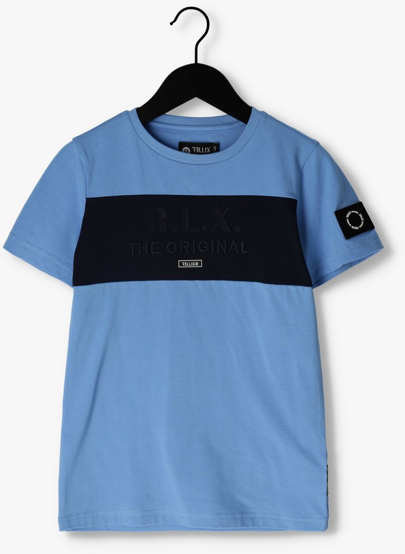 RELLIX blauwe rellix t-shirt t-shirt ss colorblock rellix