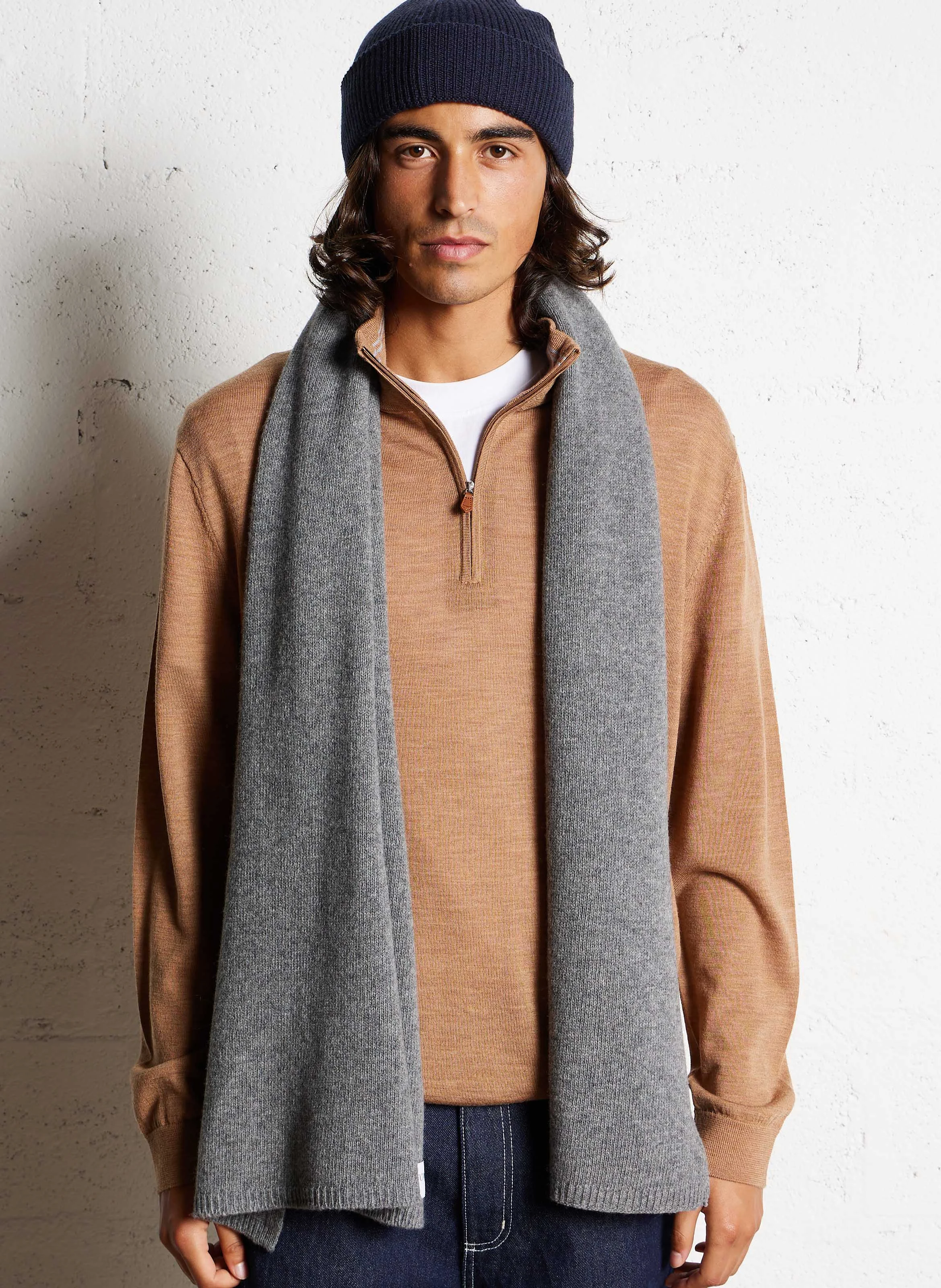 SET - Echarpe en maille | Gris