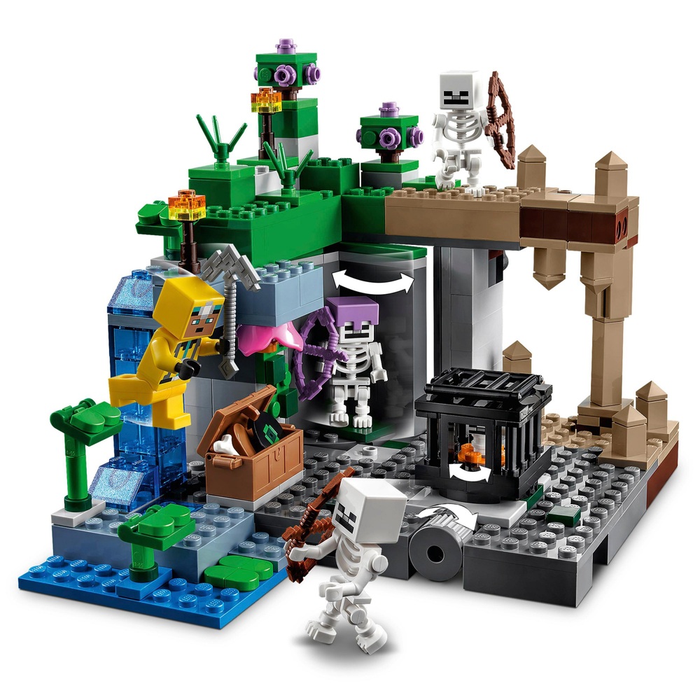 LEGO Minecraft 21189 Das Skelett-Dungeon-Bauspielzeug