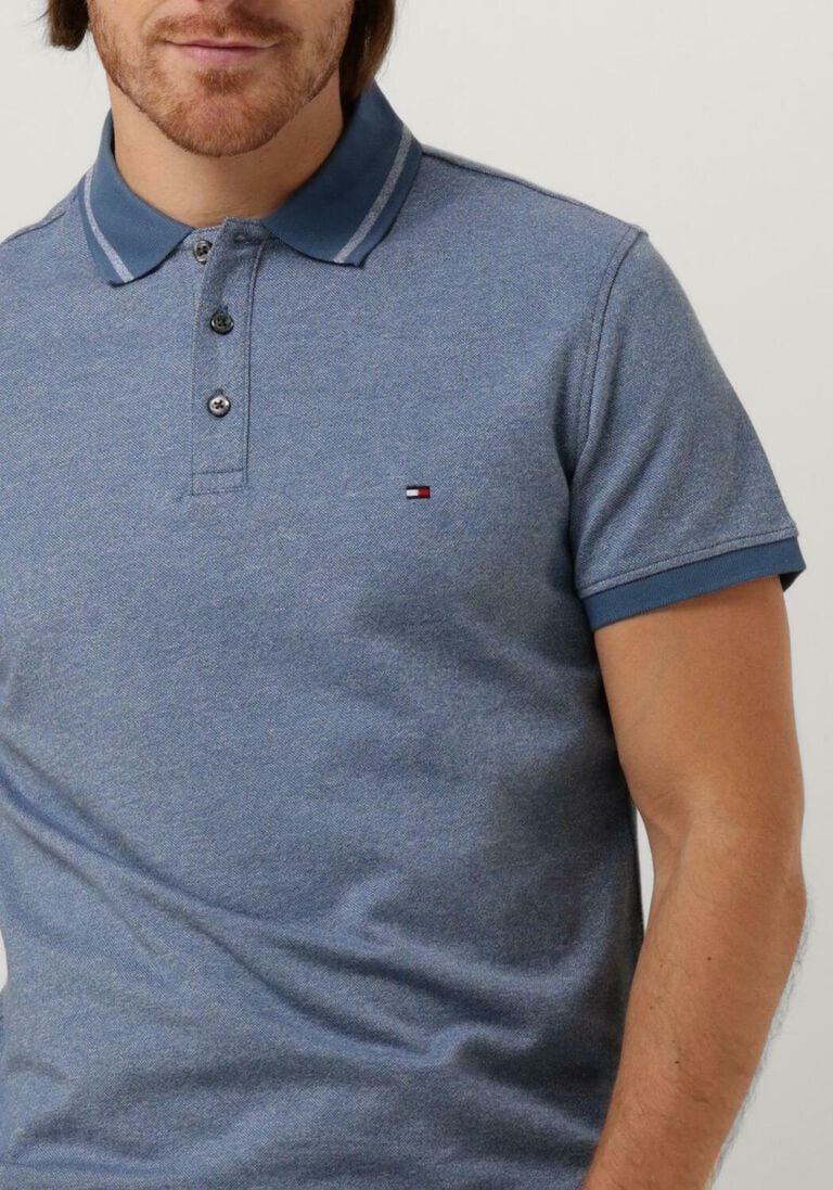 TOMMY HILFIGER donkerblauwe tommy hilfiger polo pretwist mouline tipped polo
