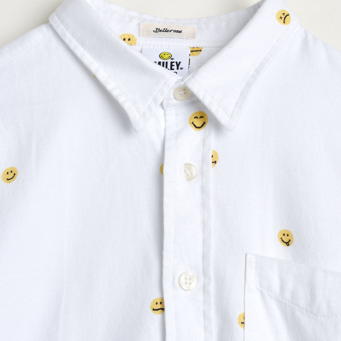 Bellerose Chemise Ganix en Coton imprimée blanche