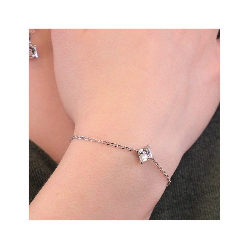 Bracelet Calle - Argenté et Cristal