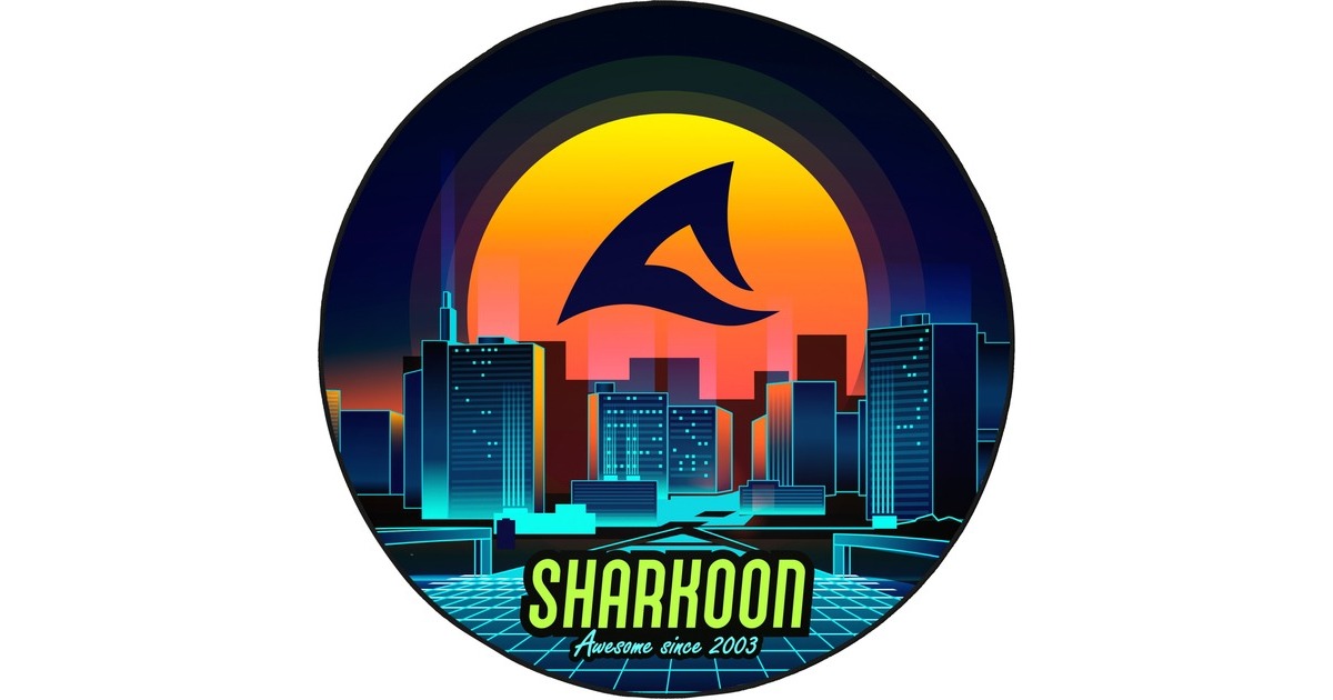 SharkoonSFM11 Floor Mat (Retro) beschermingsmat  (Blauw/geel)