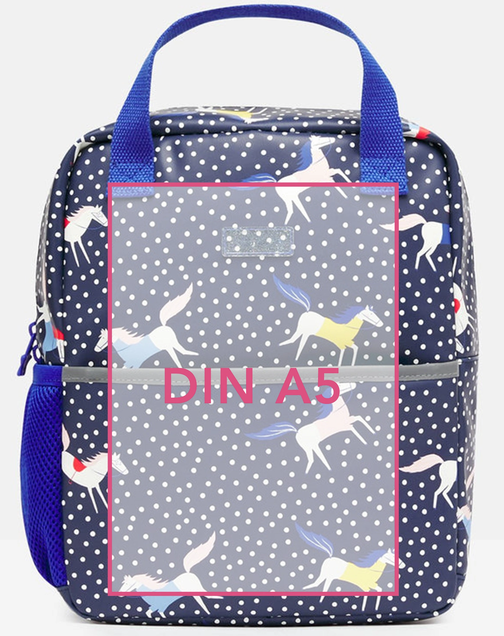 Rucksack ADVENTURE – HORSE & SPOTS (22x28x10) in navy