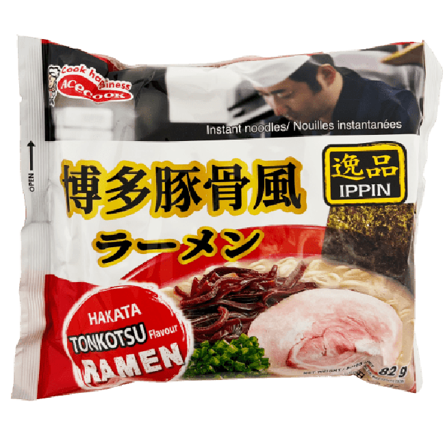 Acecook Ippin Instant Noedels Tonkotsu Smaak 82g