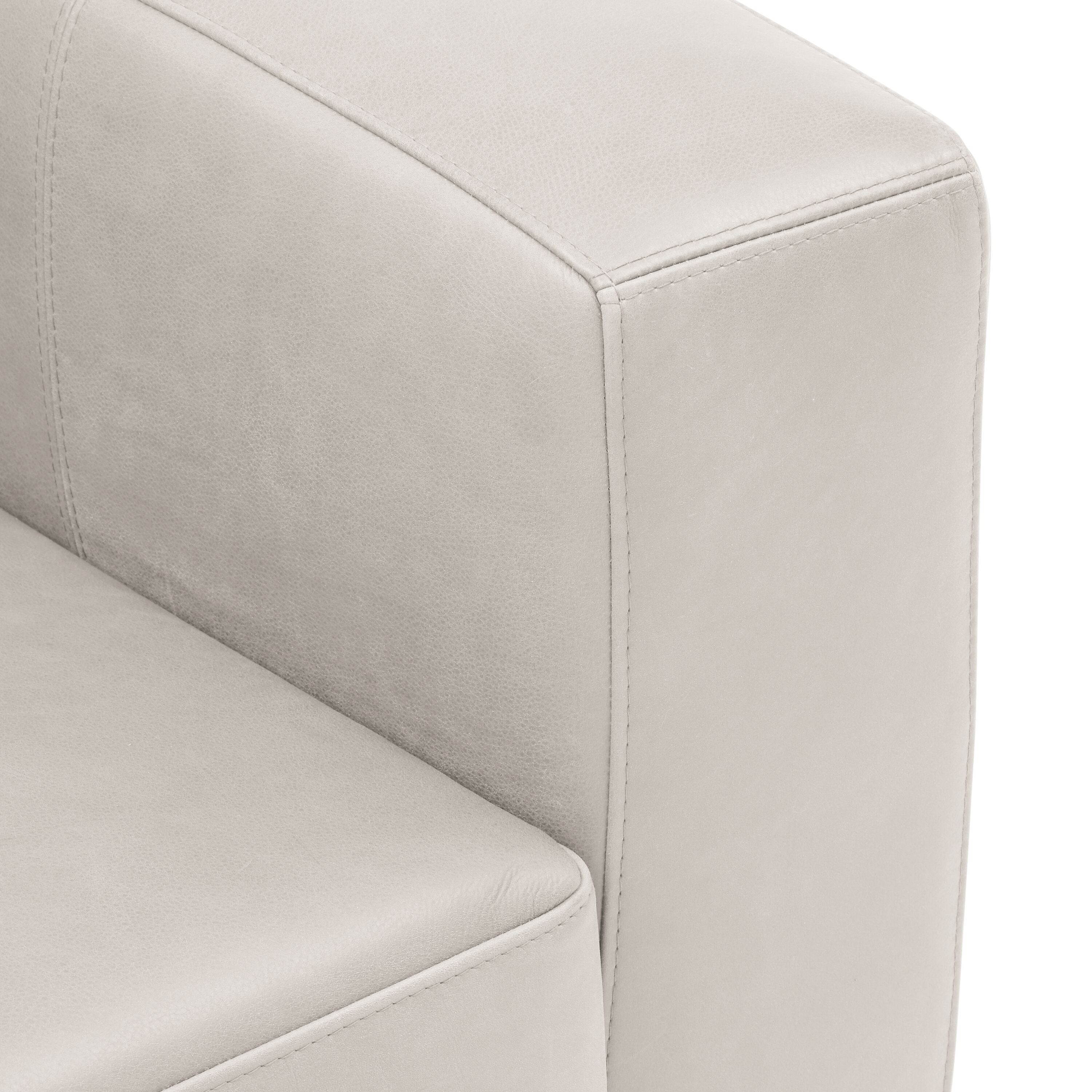 DIENER Sessel - Hellgrau / B: 99.0 cm x T: 92.0 cm x H: 81.0 cm