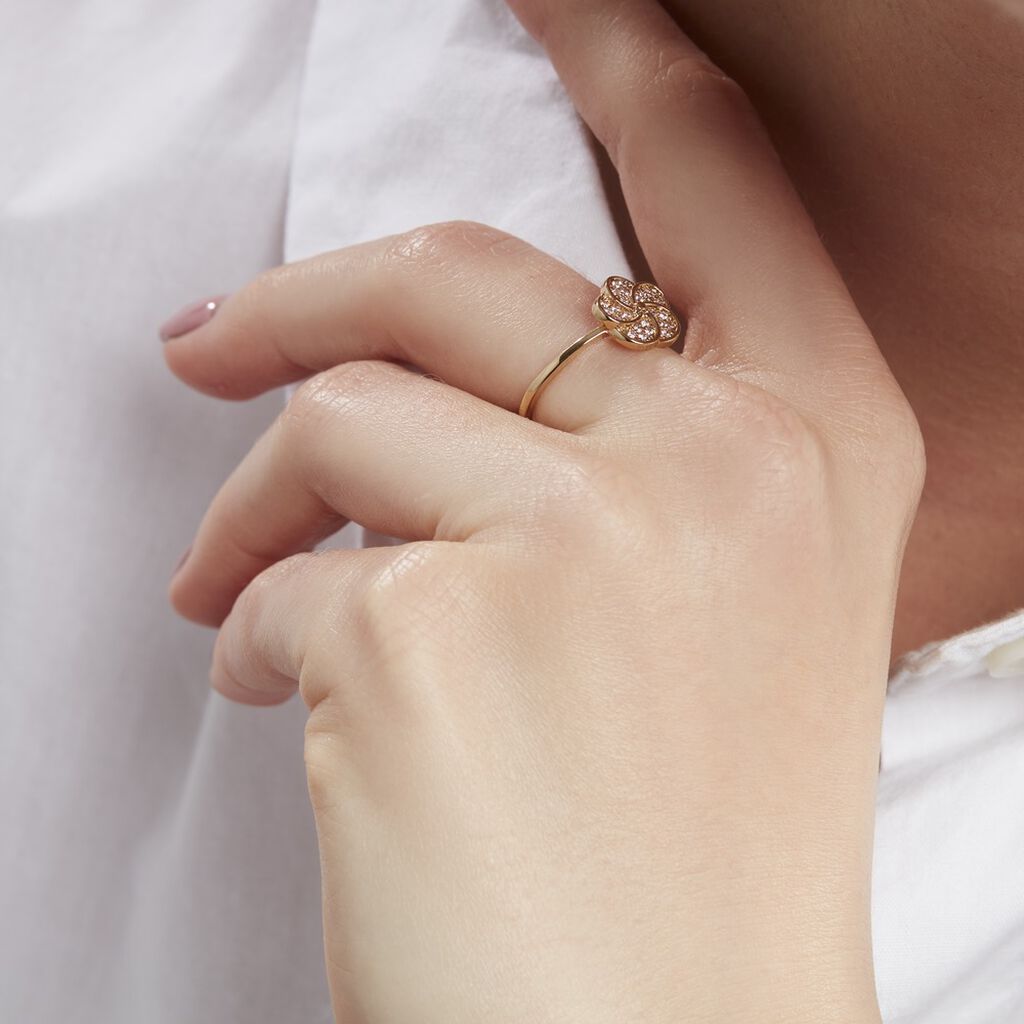 Bague Doroteia Plaqué Or Jaune Oxyde De Zirconium