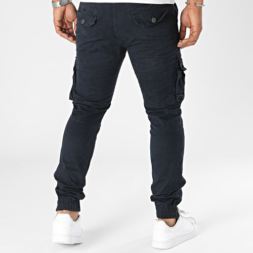 Pantalon Cargo Bleu Marine