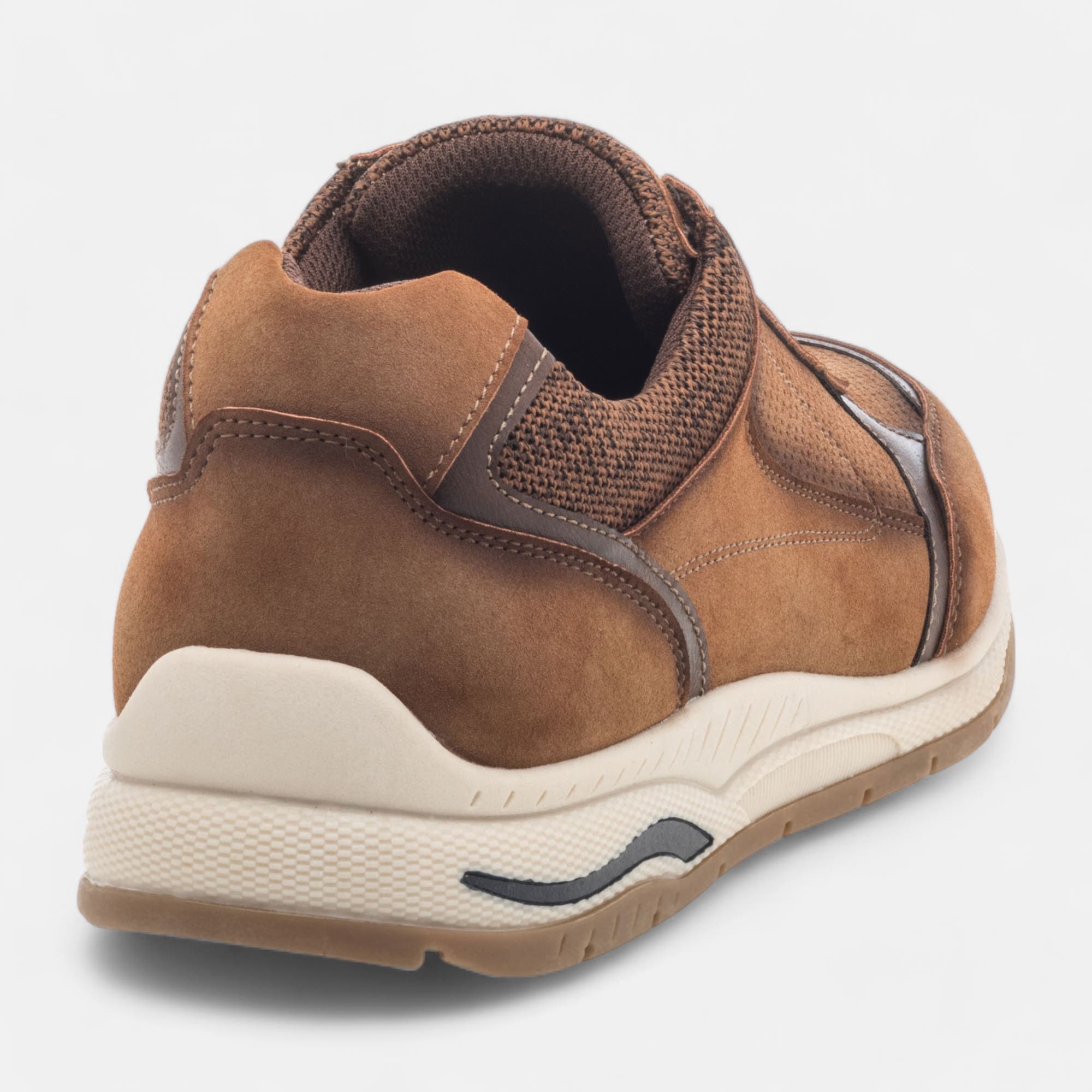 Mocassins pieds sensibles Homme cognac