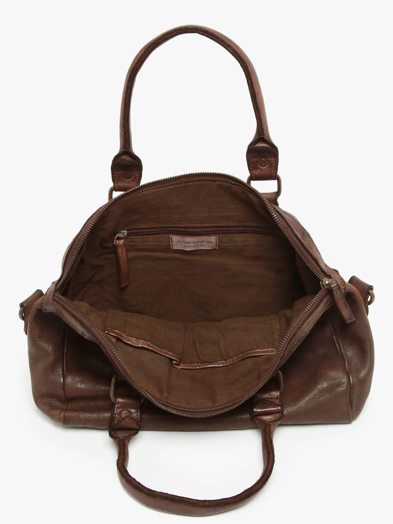 Sac port main Heritage cuir BIBA