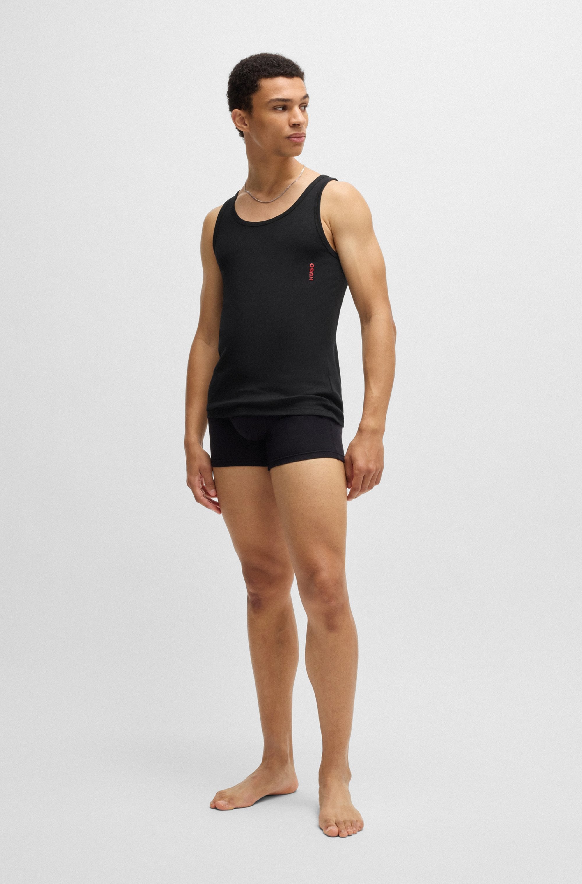 HUGO Underwear Tanktop »Twin Pack«, 2 Stk. mit Markenlabel in Kontrastfarbe