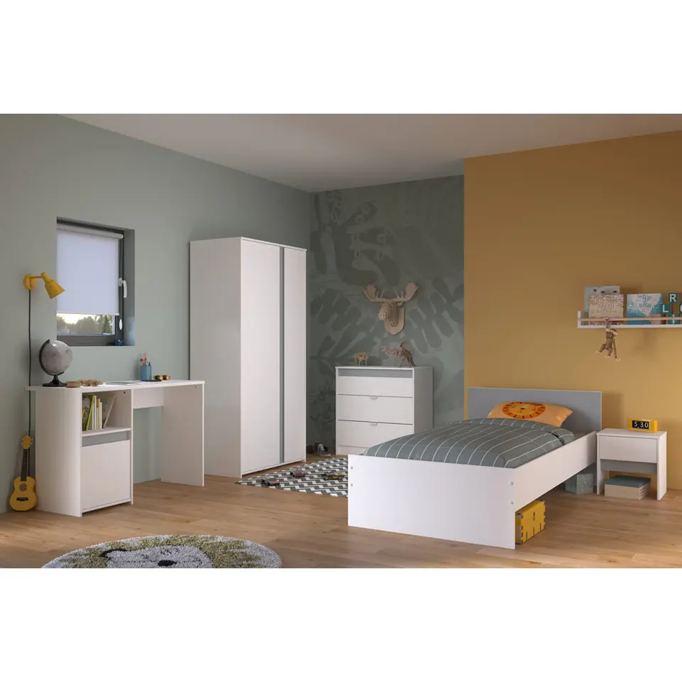 Bed Bobby - wit - 90x200 cm