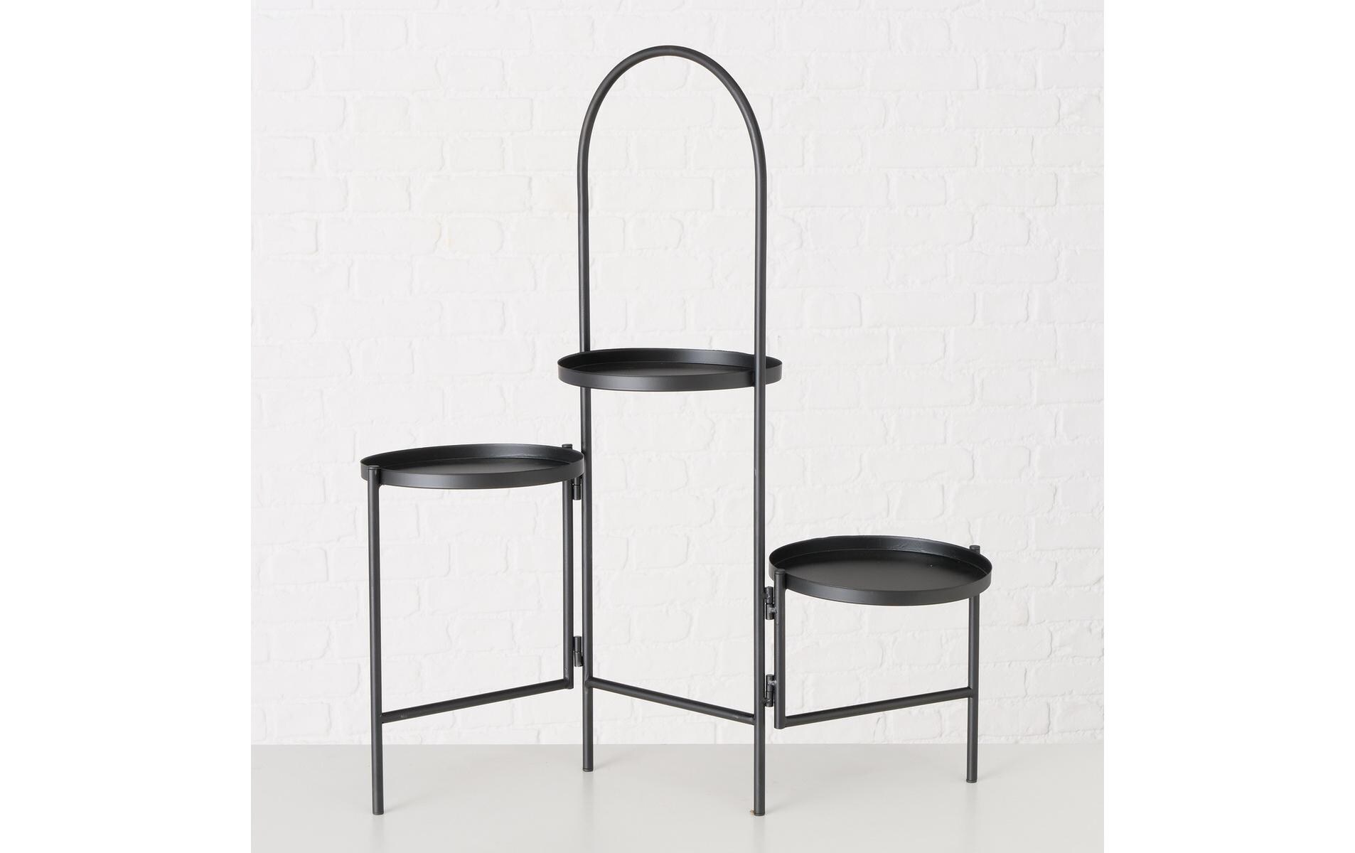 Blumentreppe Mareta 68 cm, SchwarzPflanzenständer