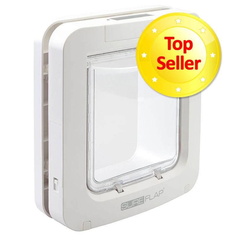 Chatière SureFlap XXL, lecteur de puces électroniques, blanc