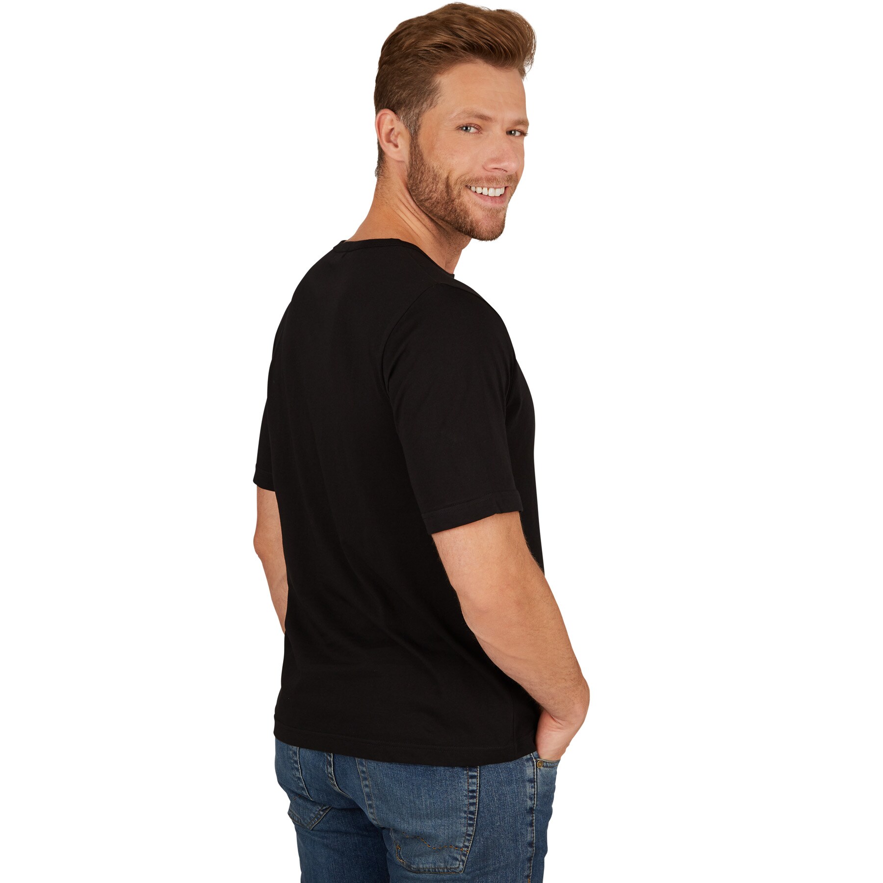 tectake® Herren T-Shirt mit Rundhals-Ausschnitt