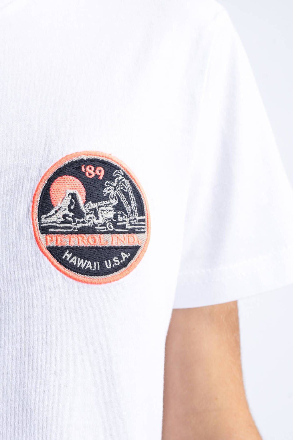 Petrol Industries T-shirt met logo wit